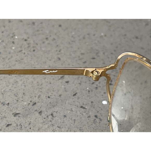 Tura Mod 602 Nav Eyeglasses 56-16-135 Made In Japan FRAMES ONLY Vintage Half Rim - Picture 8 of 14